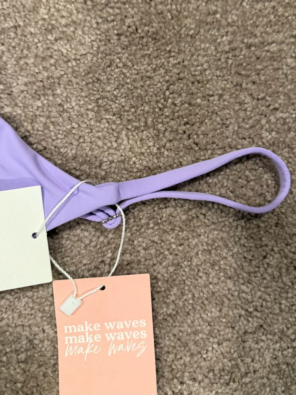 Dippin’ Daisy’s Lavender Bikini Top XL Adjustable Beach NWT